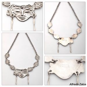 Alfredo Zalce Aztec Sterling Women's Necklace